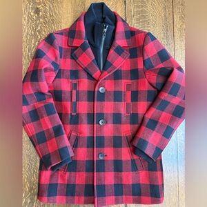 Red and Black Checkered Men's Jacket